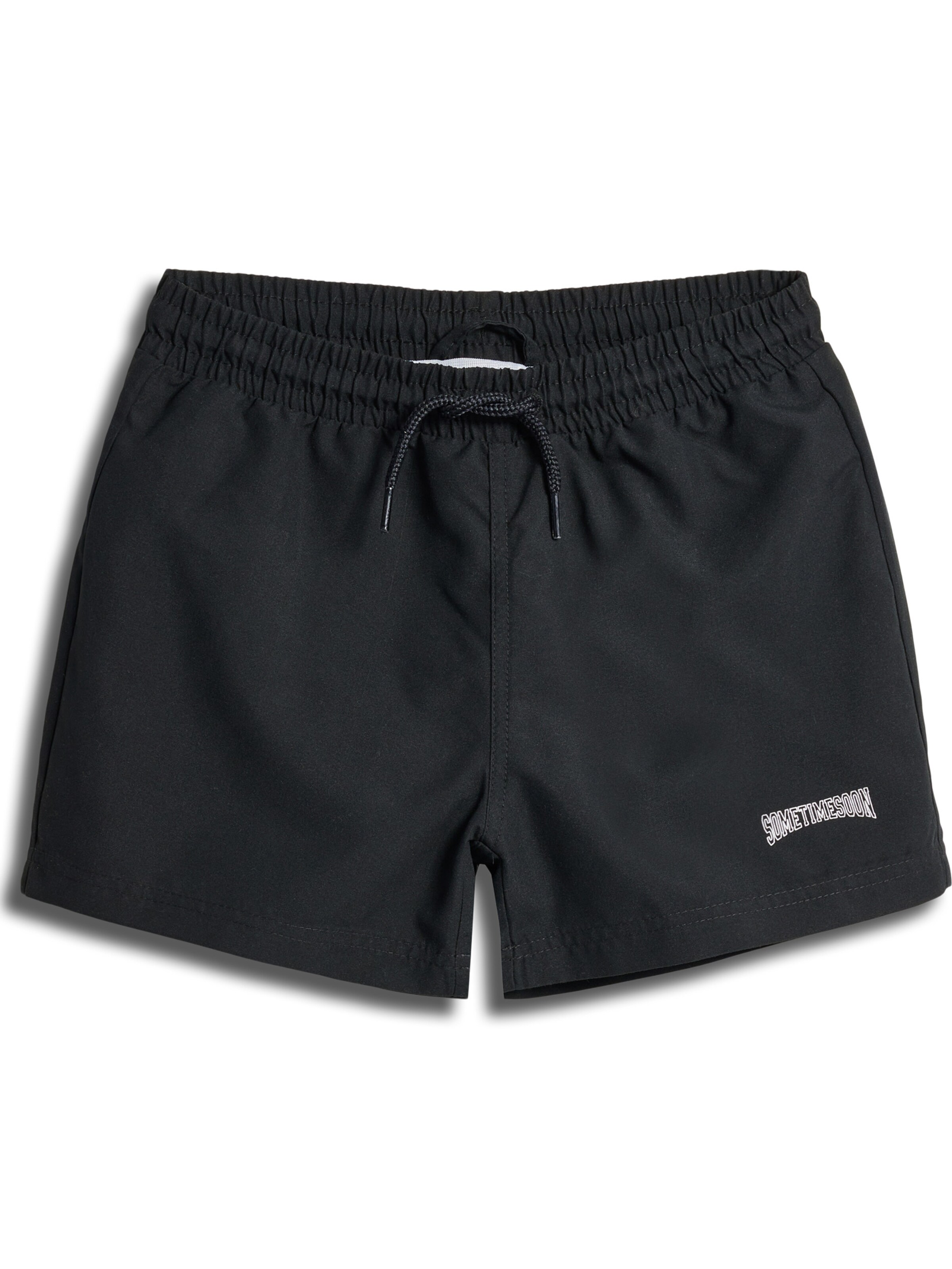 SOMETIME SOON Plavecké šortky – černá: přední strana