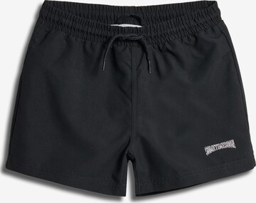 SOMETIME SOON Board Shorts in Black: front