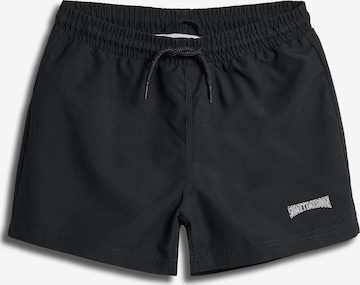 Shorts de bain SOMETIME SOON en noir : devant