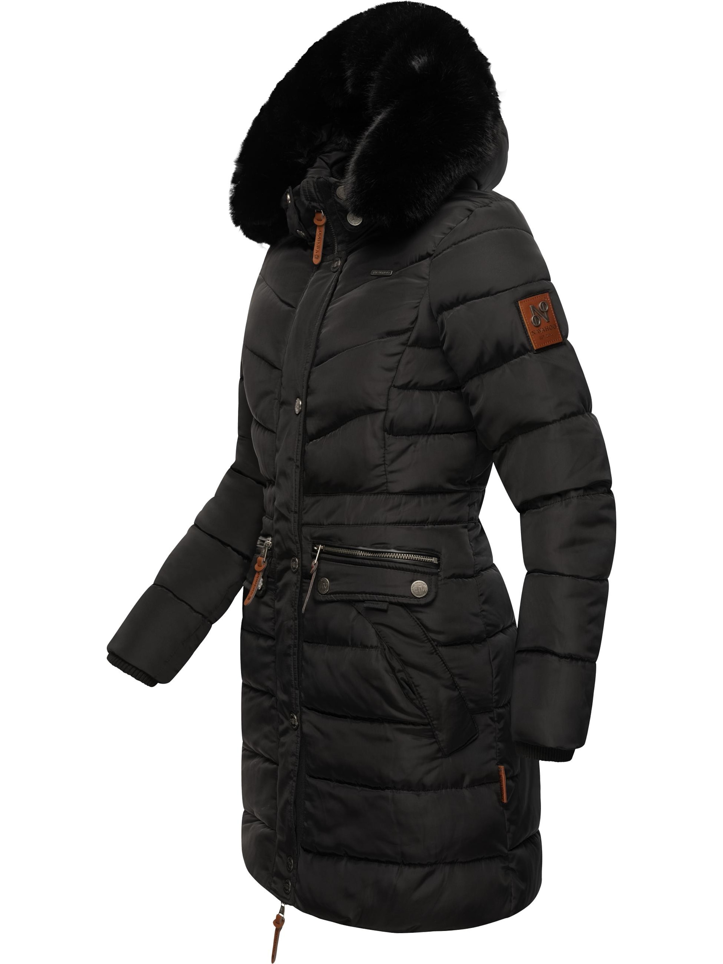 NAVAHOO Χειμερινό παλτό 'Paula' σε μαύρο