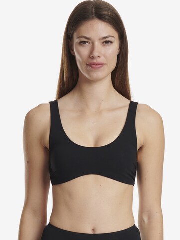 Wolford Bralette Bikini Top ' Scoop Neck Top ' in Black: front