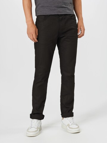 TOM TAILOR Regular Jeans 'Josh' in Zwart: voorkant