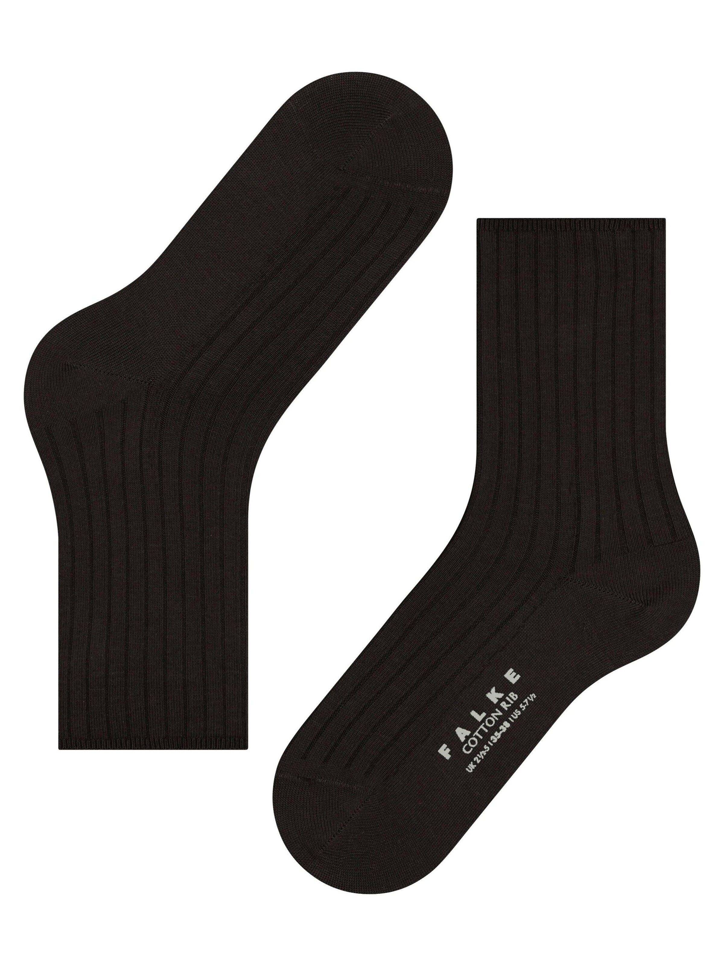 FALKE Socken 'Cotton Rib'‌‌ in Braun