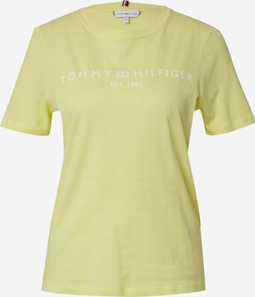 Maglietta di TOMMY HILFIGER in giallo: frontale