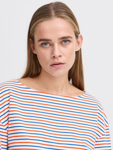 ICHI Shirt 'BOATNECK LS ' in Beige