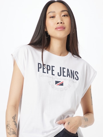 Pepe Jeans Тениска 'PARKER' в бяло