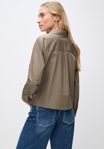 STREET ONE Blouse 'Twill' in Brown