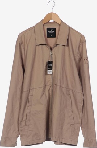 HOLLISTER Jacket & Coat in XL in Brown: front