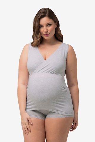 Ulla Popken Undershirt in Grey: front