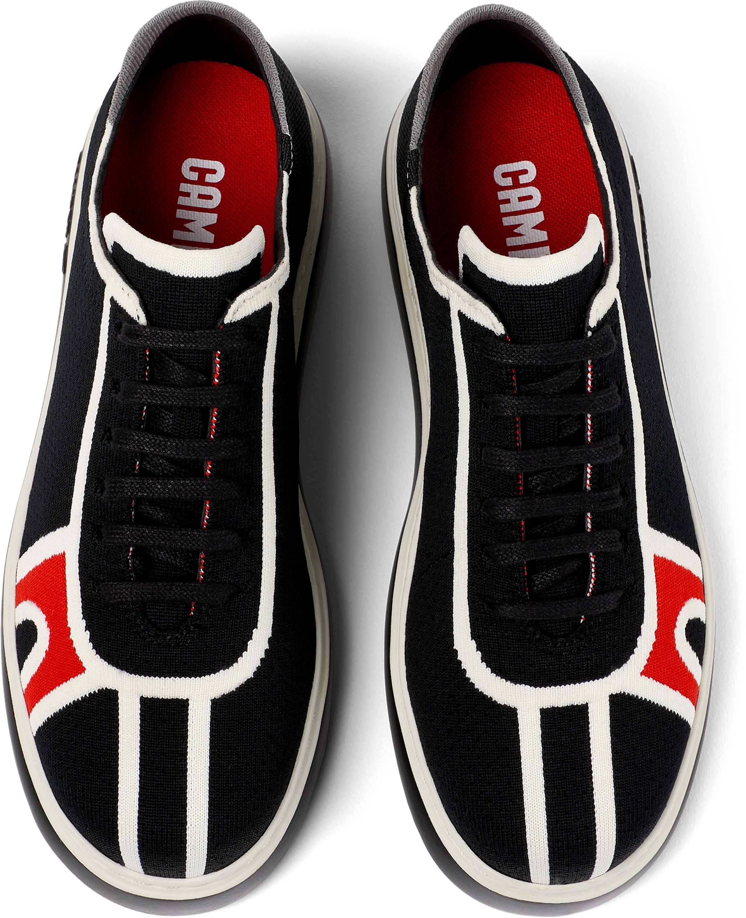 Baskets basses 'Runner K21' CAMPER en noir