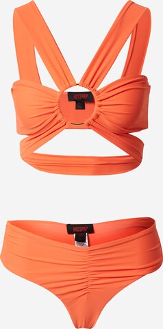 Misspap Bandeau Bikiny – oranžová: přední strana