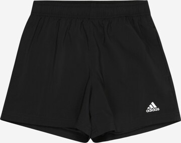 ADIDAS SPORTSWEAR Regular Workout Pants 'Essentials Small Logo Chelsea' in Black: front
