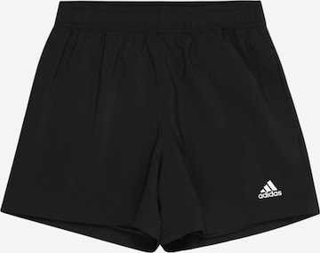 ADIDAS SPORTSWEAR Regular Workout Pants 'Essentials Small Logo Chelsea' in Black: front