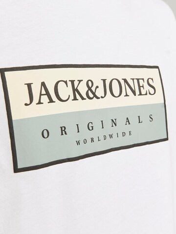 balta JACK & JONES Marškinėliai 'JORFrederiksberg'