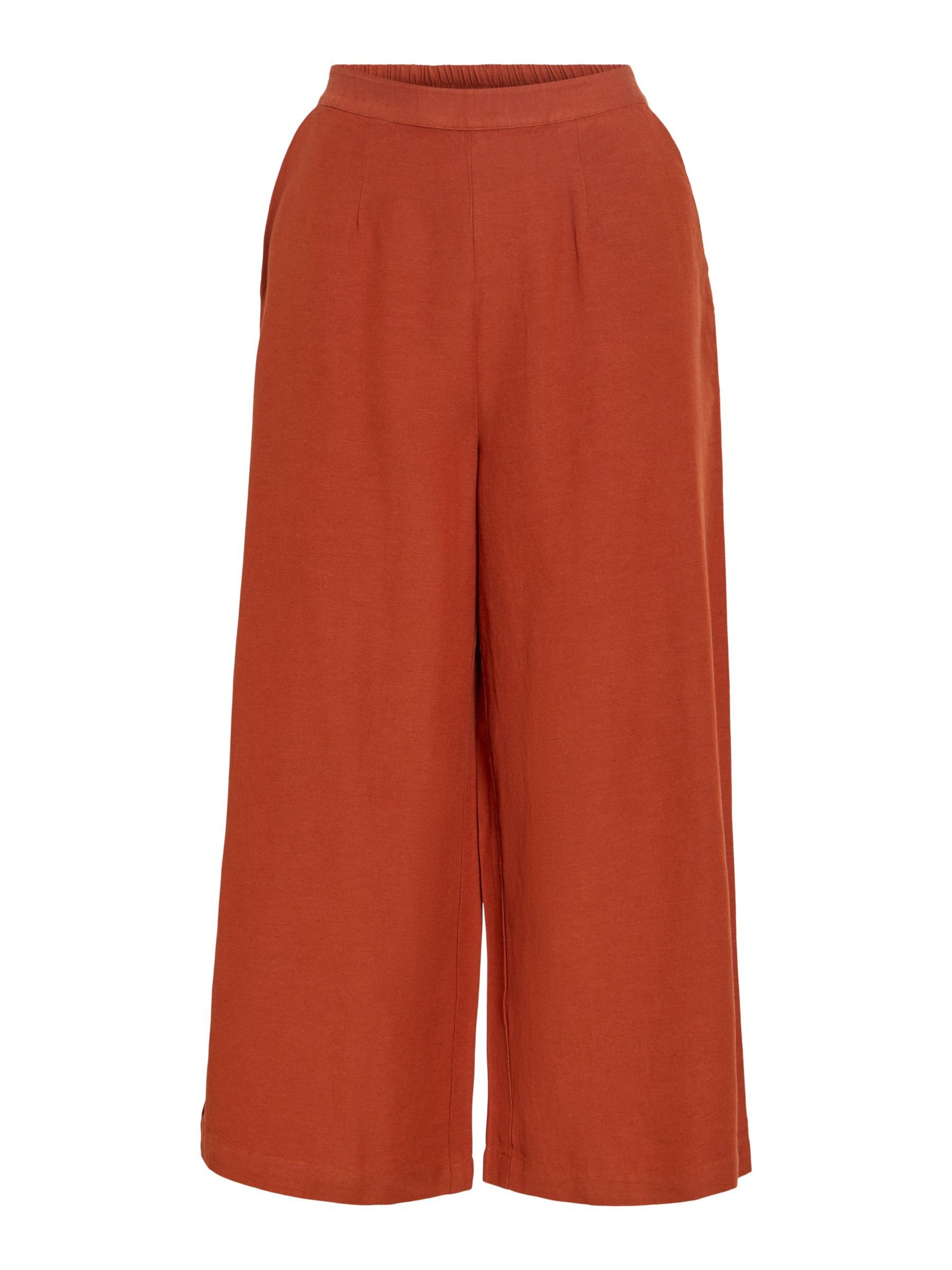 VILA Trousers 'VIPRISILLA' in Orange: front