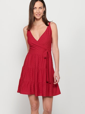 KOROSHI Letní šaty – červená