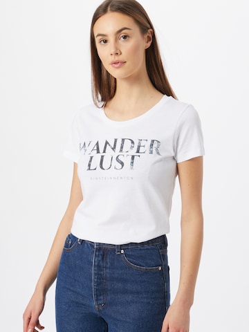 EINSTEIN & NEWTON T-shirt 'Dust Wanderlust' i vit: framsida