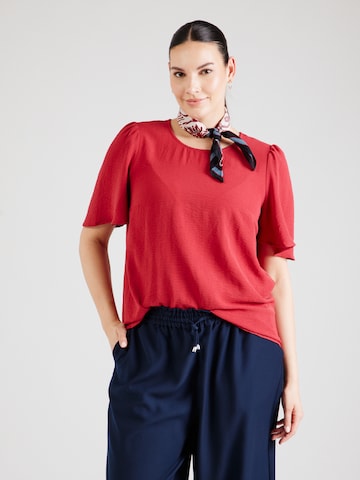 Camicia da donna 'VMCALVA' di Vero Moda Curve in rosso: frontale