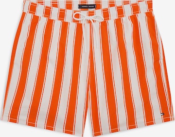 Shorts de bain Tommy Hilfiger Underwear en orange : devant