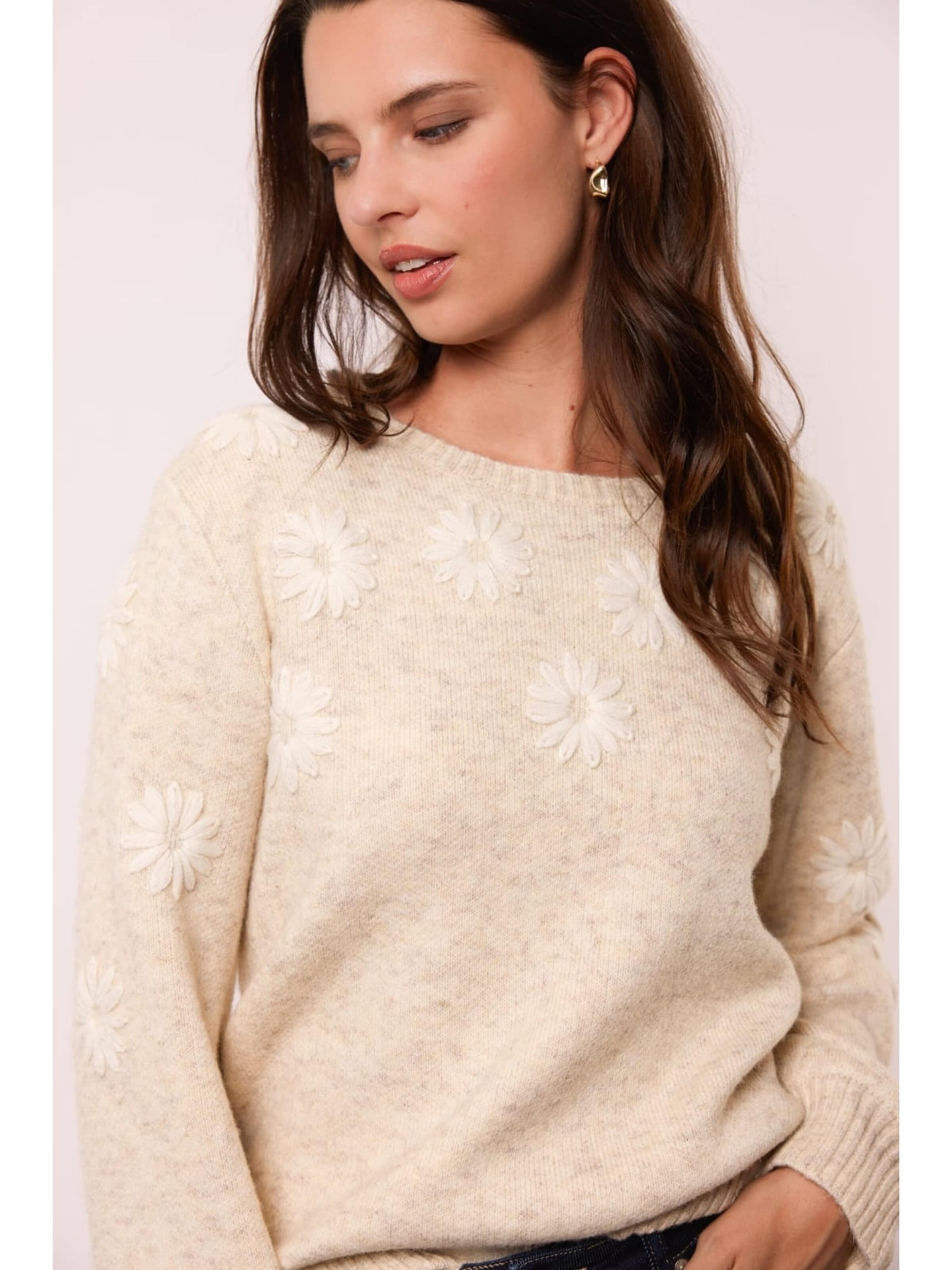 G-maxx Sweater '25WJG03 Zalna knitting' in Beige
