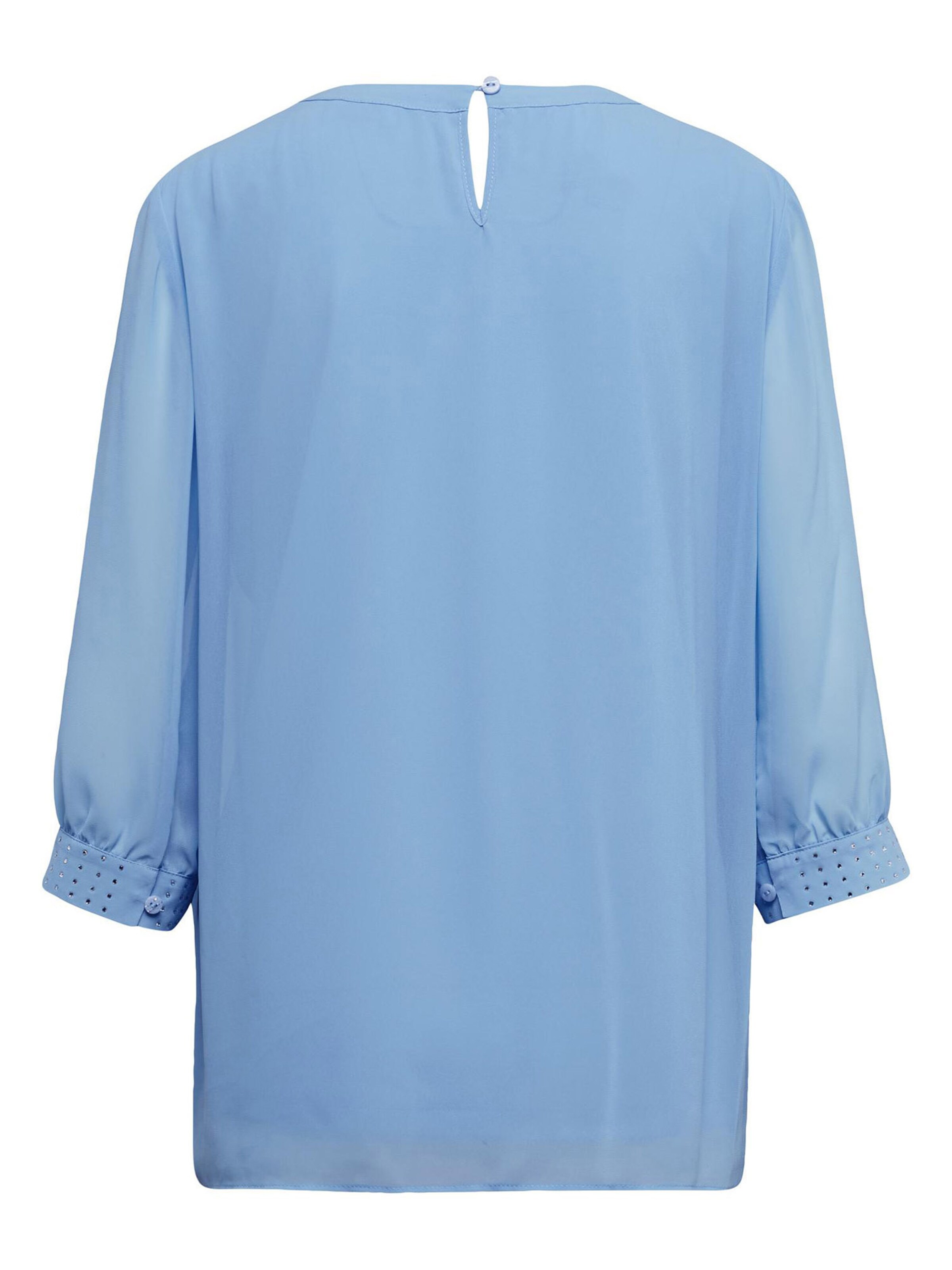 Goldner Bluse in Blau