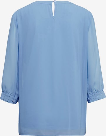 Goldner Bluse in Blau