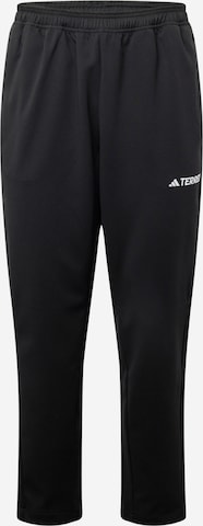 ADIDAS TERREX - Loosefit Pantalón deportivo en negro: frente