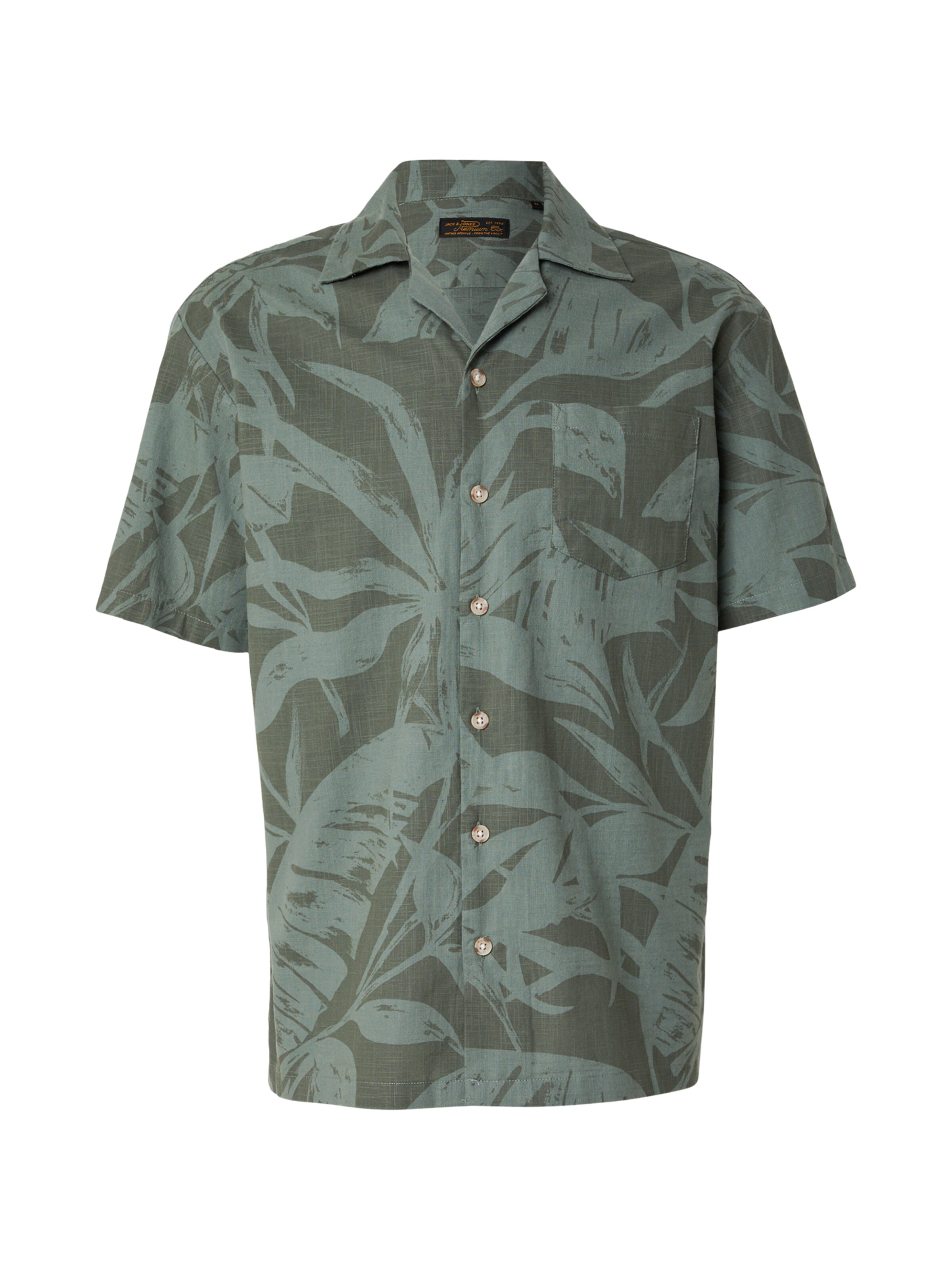 Jack & Jones Premium Πουκάμισο 'JPRBLUBAHAMAS' σε πράσινο: μπροστά