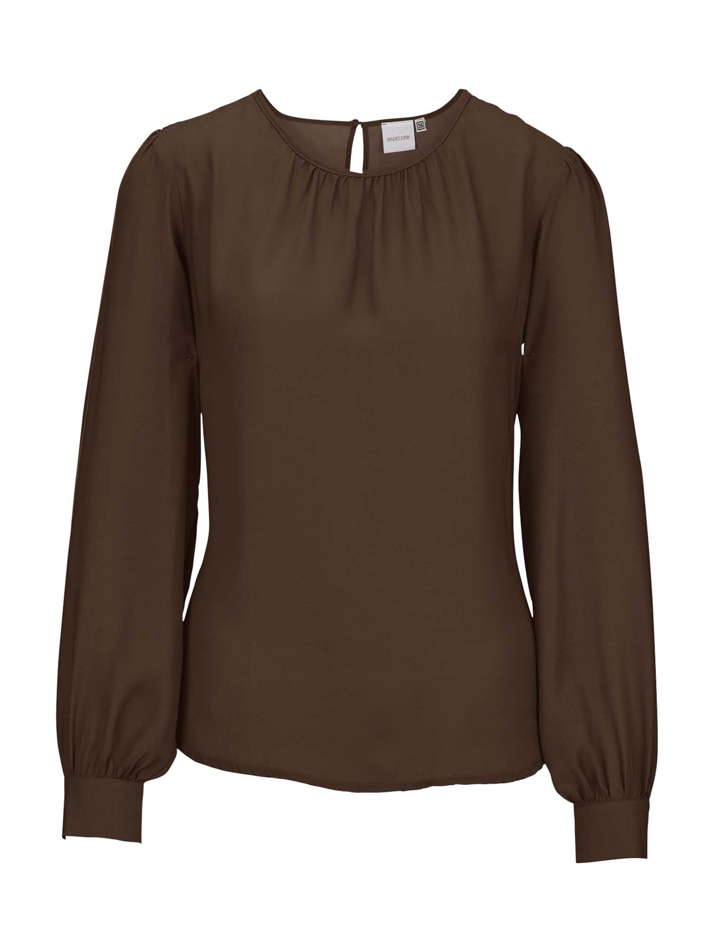 Chemisier MADELEINE en marron : devant