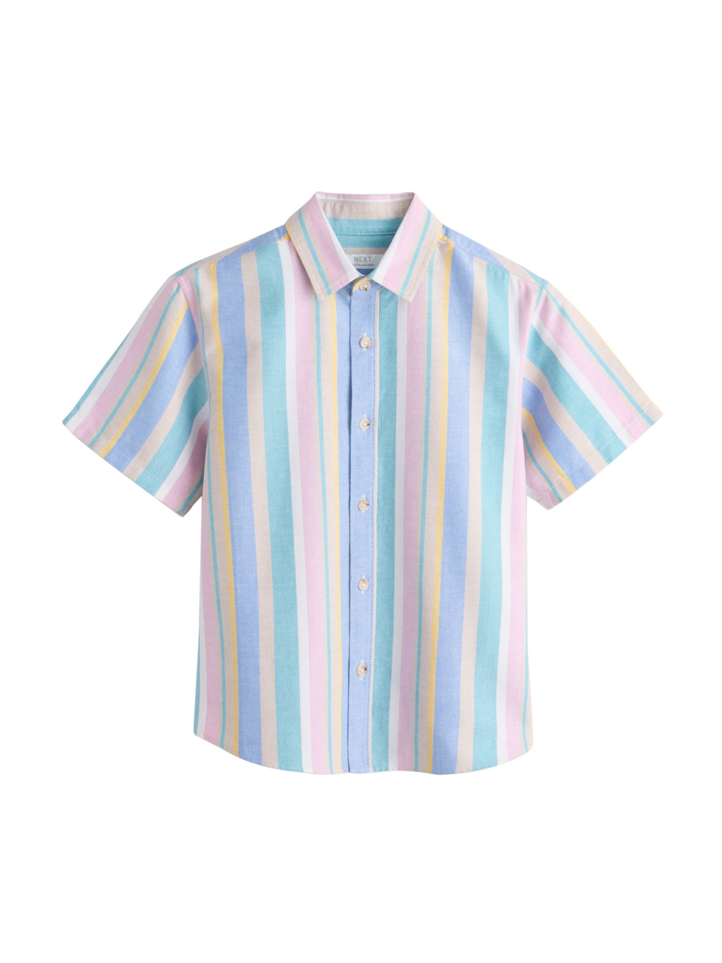 Next Regular fit Button up shirt in Blue: front