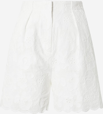 Guido Maria Kretschmer Women - Regular Calças 'Roxane' em branco: frente