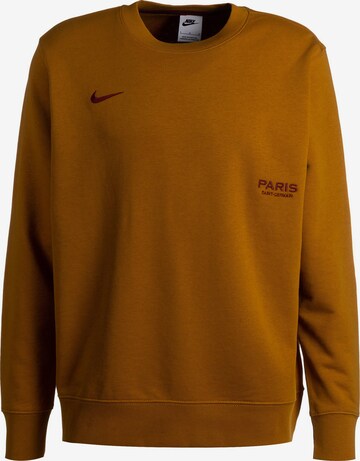 NIKE Athletic Sweatshirt 'Paris St.-Germain' in Brown: front