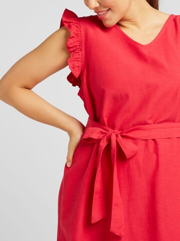 Robe 'JUPITER' ONLY Carmakoma en rouge