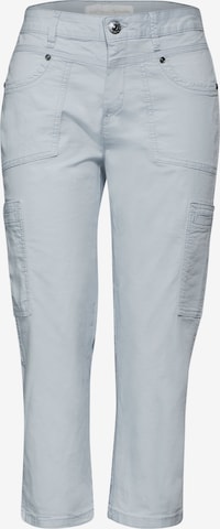 STREET ONE Slim fit Cargo Pants 'Yulius' in Blue: front