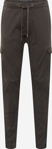 Effilé Pantalon cargo 'Levy' INDICODE JEANS en gris : devant