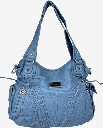 Borsa a mano di Kumixi in blu: frontale