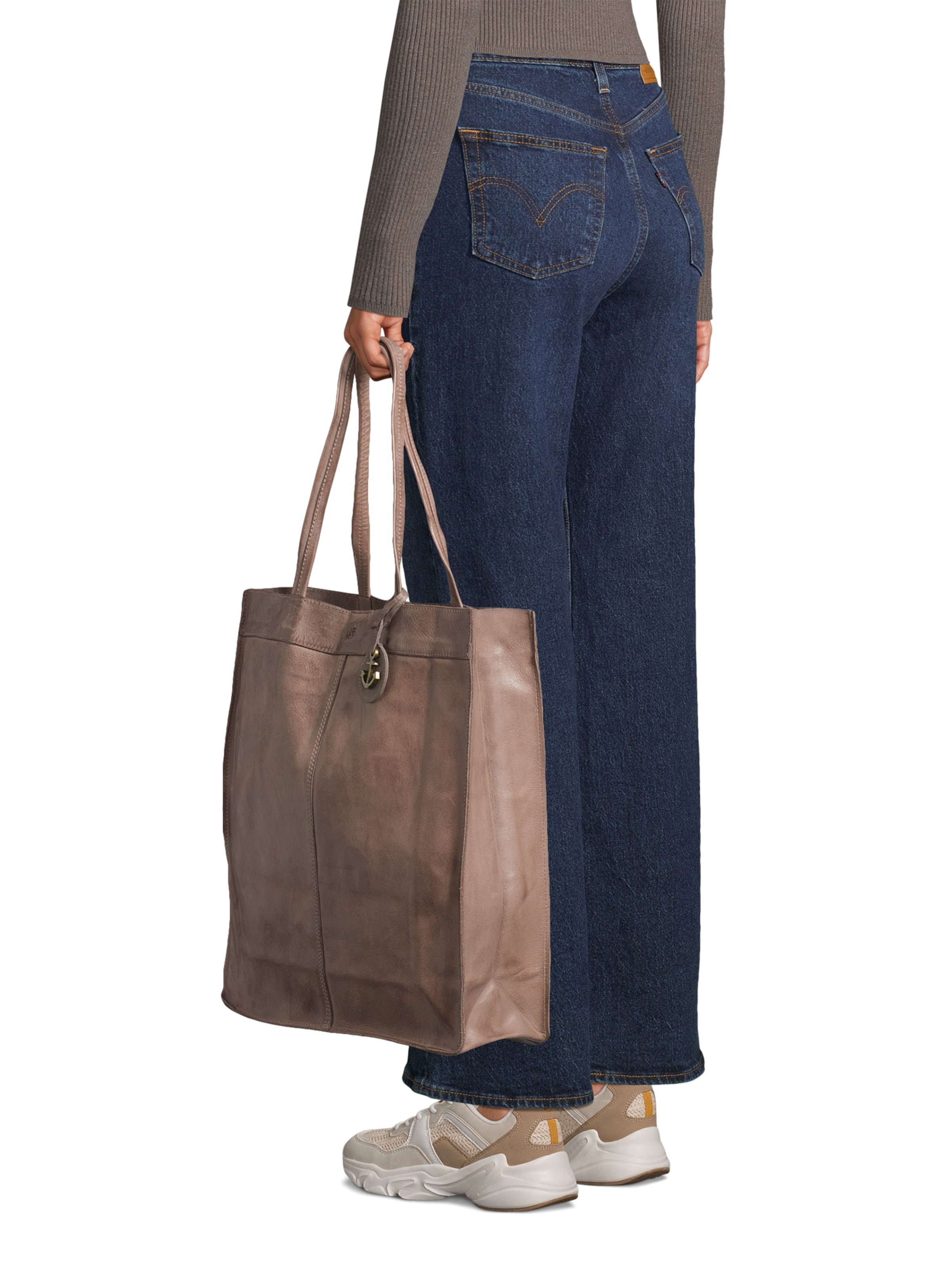 Harbour 2ndShopper torba 'Elbe 2' - siva boja: prednji dio