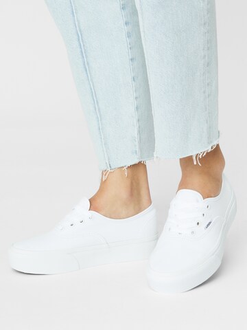 Baskets basses 'Authentic' VANS en blanc : devant