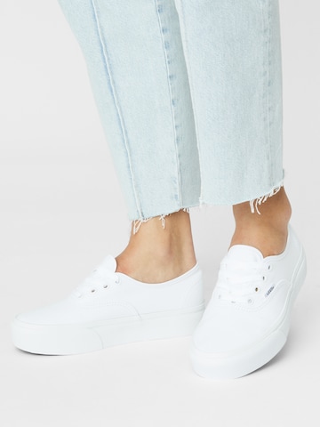 VANS Platform trainers 'Authentic' in White: front