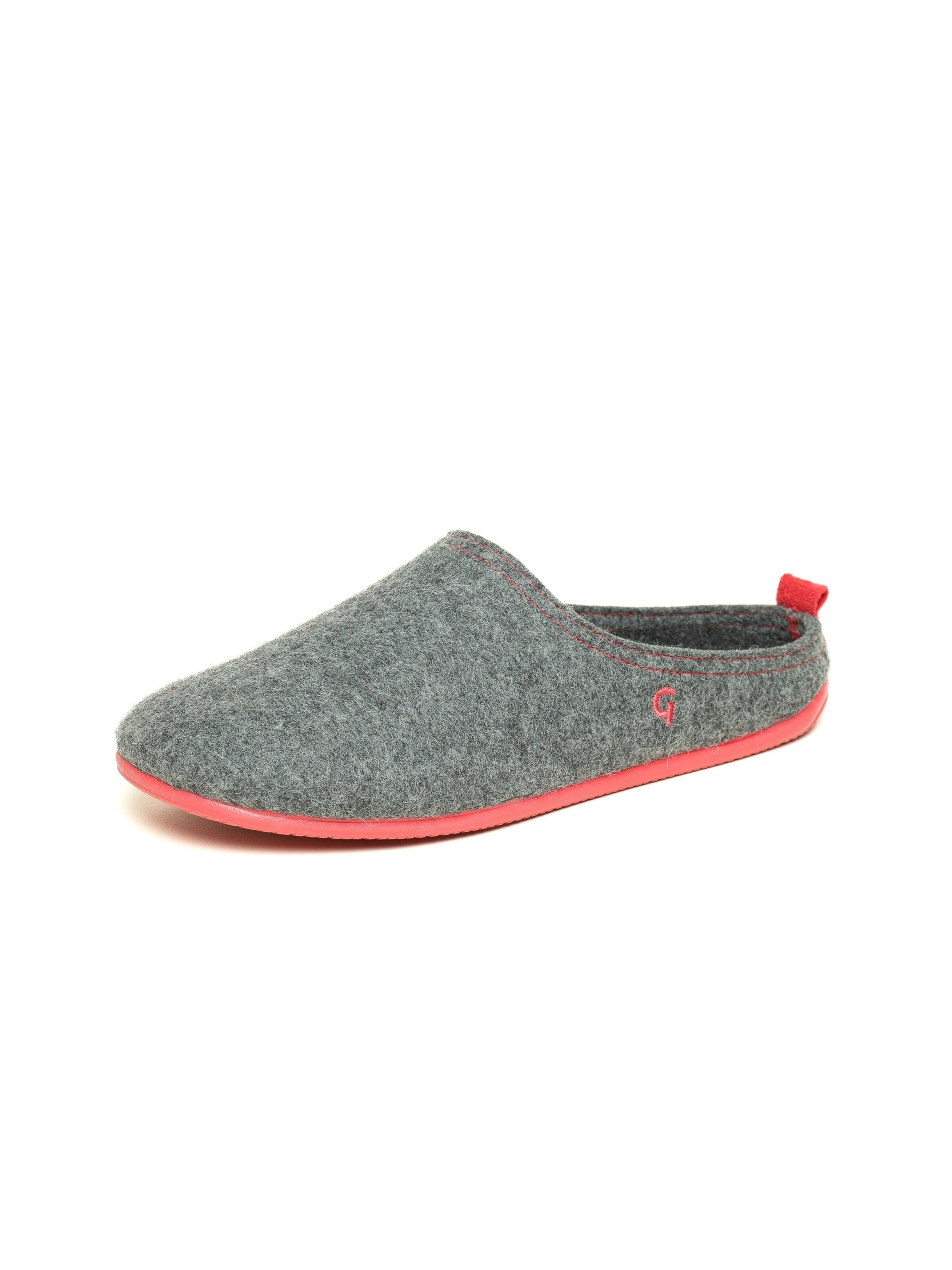 Gottstein Hausschuh 'Filzpantoffel Wool Slide-In'‌‌‌‌‌‌‌ in Grau: Vorderseite