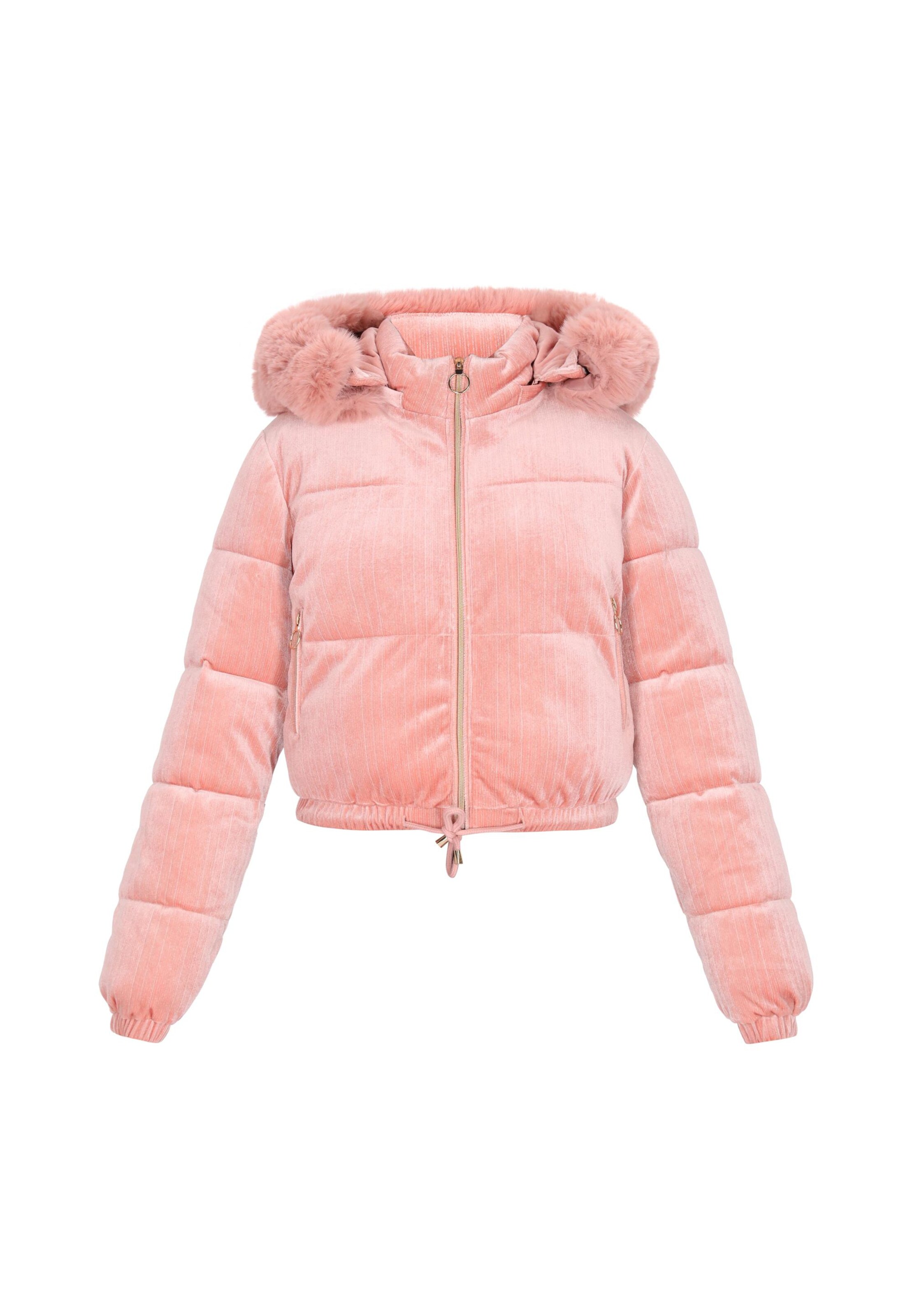 taddy Winter Jacket in Pink: front