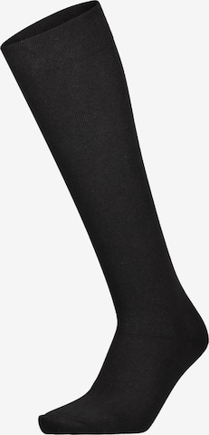 Chaussettes montantes Hudson en noir : devant