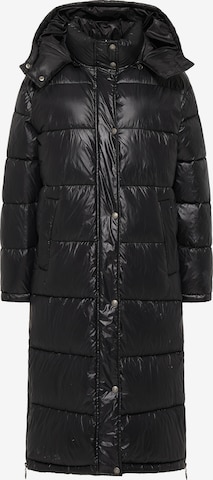 MYMO Χειμερινό παλτό σε μαύρο: μπροστά