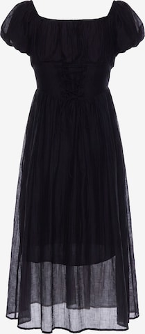 Robe d’été 'Boho' IZIA en noir : devant