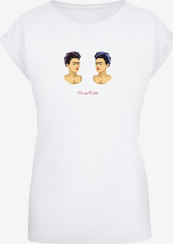 Merchcode Shirt 'Kahlo - The Two' in Wit: voorkant