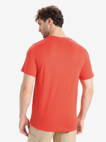 ICEBREAKER Funkcionalna majica 'Tech Lite II' | rdeča barva