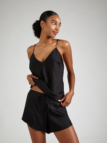 TRIUMPH Kort pyjamas 'Endless Comfort' i svart: framsida