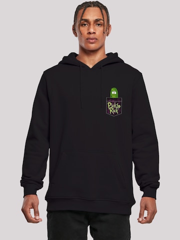 Sweat-shirt 'Rick and Morty Pickle Rick' F4NT4STIC en noir : devant