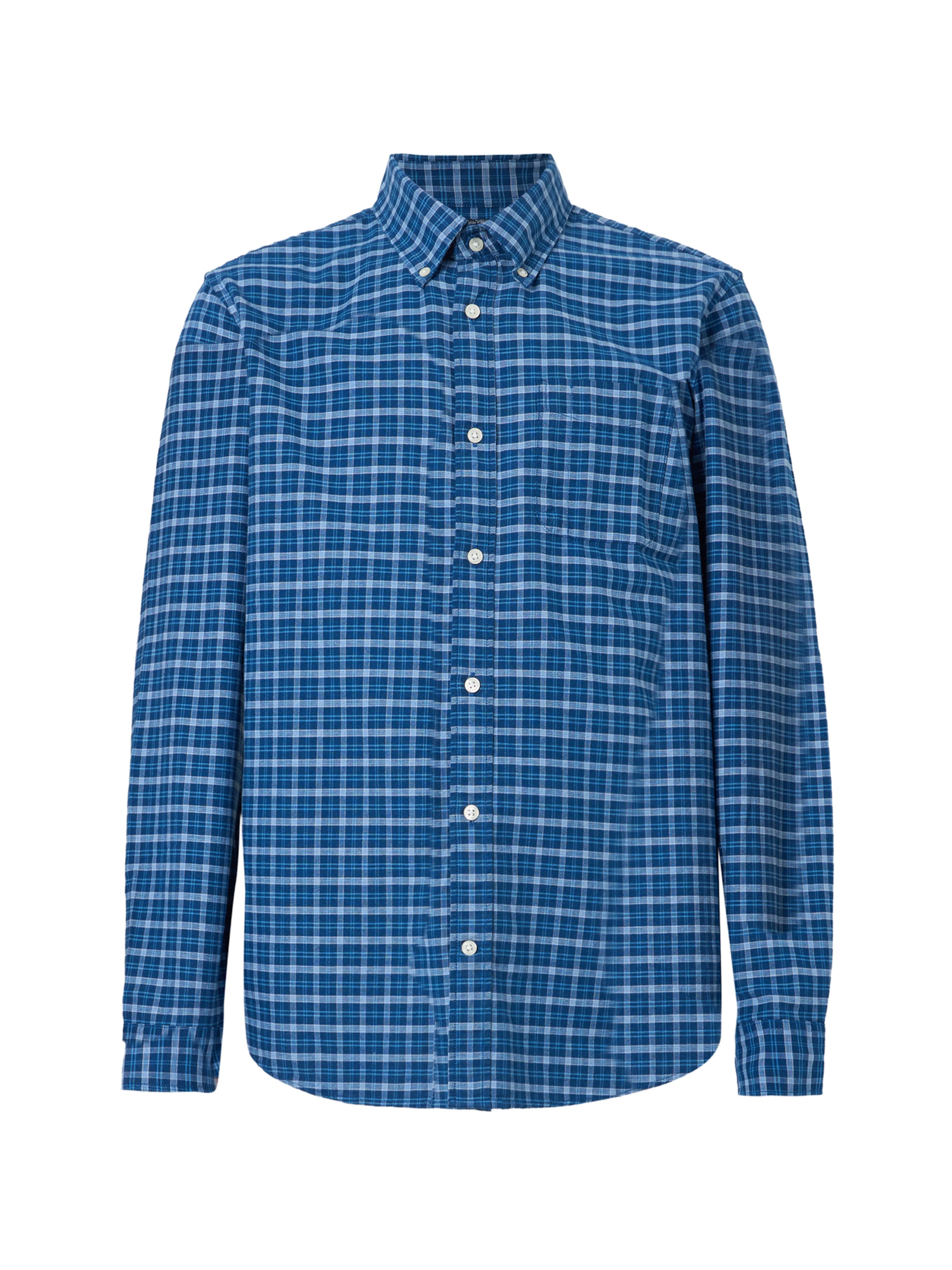 GAP Regular fit Риза в синьо: отпред