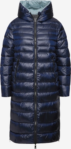 Ulla Popken Wintermantel in Blauw: voorkant